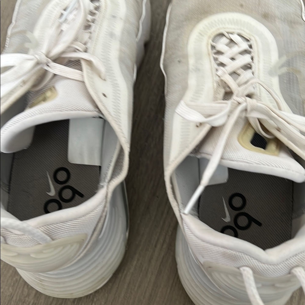 Nike Cream White Athletic Shoes with Breathable Mesh Air Max 2090 - Picture 7 of 8